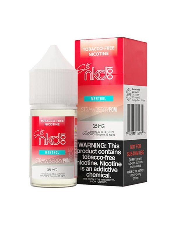 Strawberry Pom Menthol NKD 100 TFN Salt Eliquid 30...